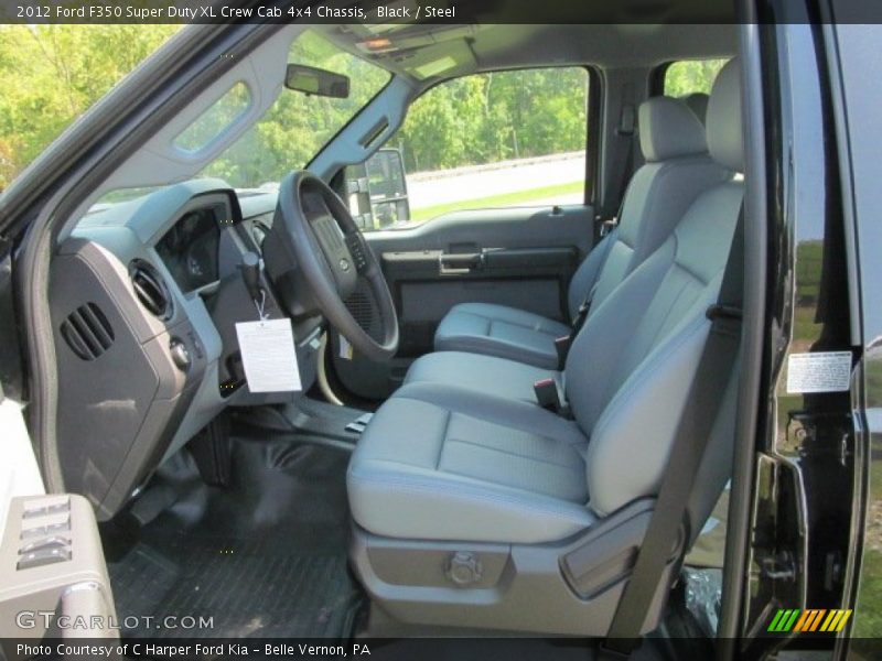  2012 F350 Super Duty XL Crew Cab 4x4 Chassis Steel Interior