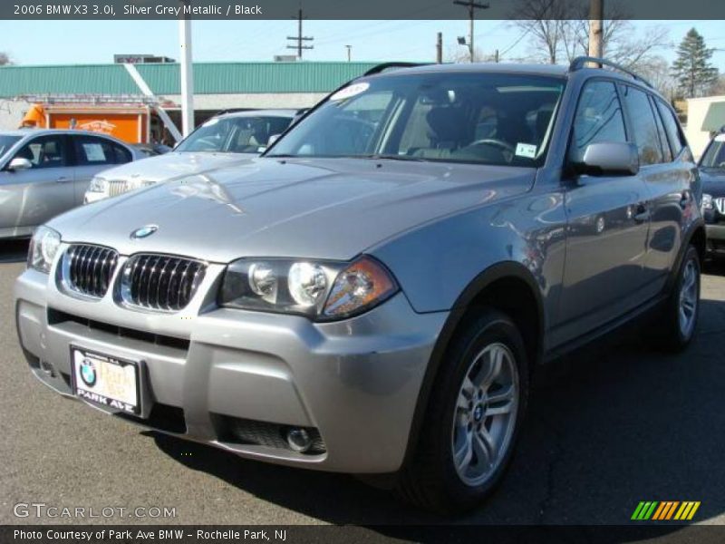 Silver Grey Metallic / Black 2006 BMW X3 3.0i