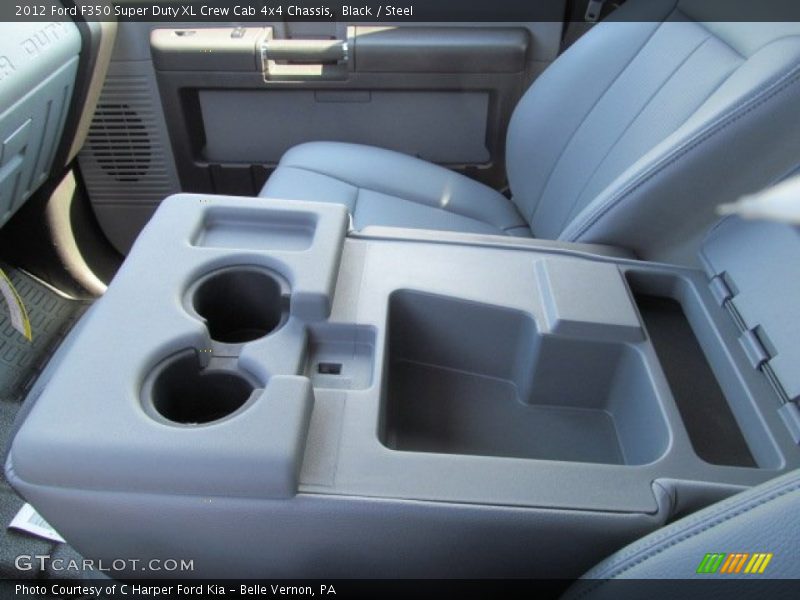 Black / Steel 2012 Ford F350 Super Duty XL Crew Cab 4x4 Chassis