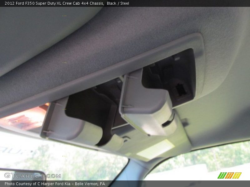 Black / Steel 2012 Ford F350 Super Duty XL Crew Cab 4x4 Chassis