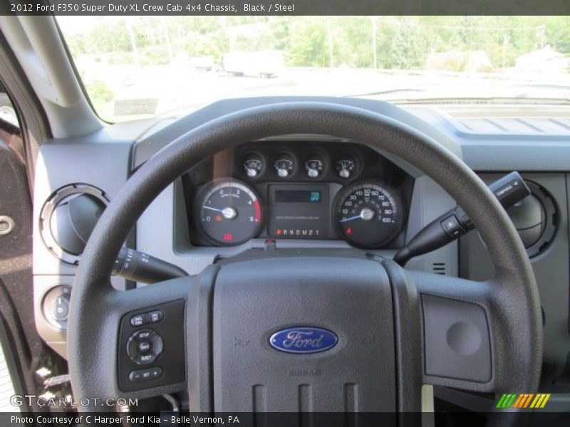 Black / Steel 2012 Ford F350 Super Duty XL Crew Cab 4x4 Chassis