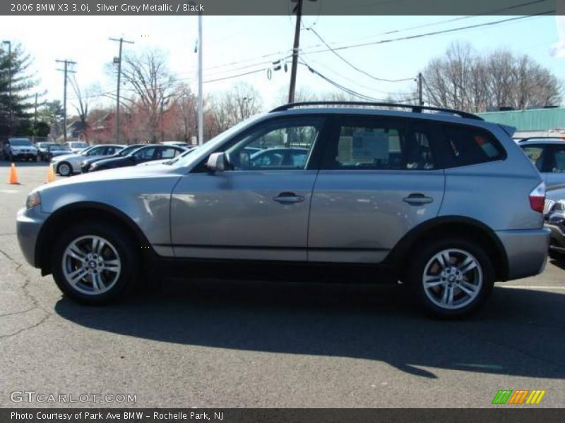 Silver Grey Metallic / Black 2006 BMW X3 3.0i