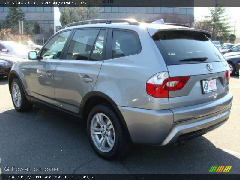 Silver Grey Metallic / Black 2006 BMW X3 3.0i