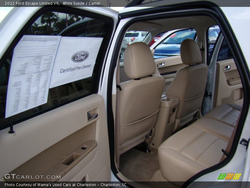White Suede / Camel 2012 Ford Escape Limited V6