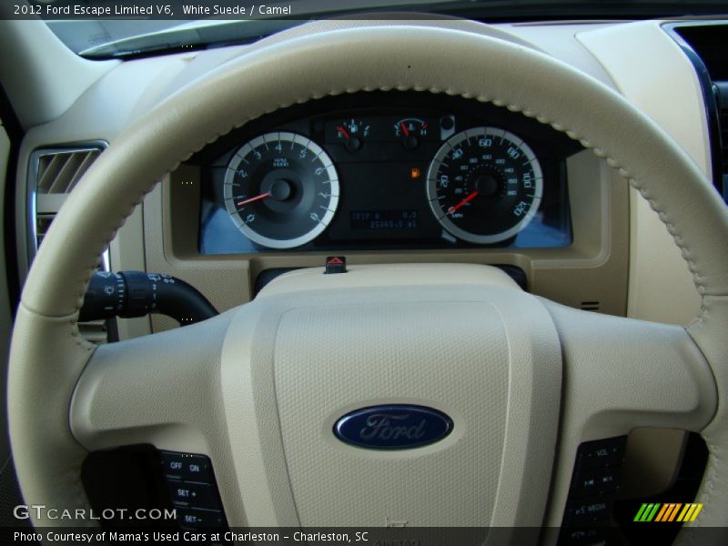 White Suede / Camel 2012 Ford Escape Limited V6