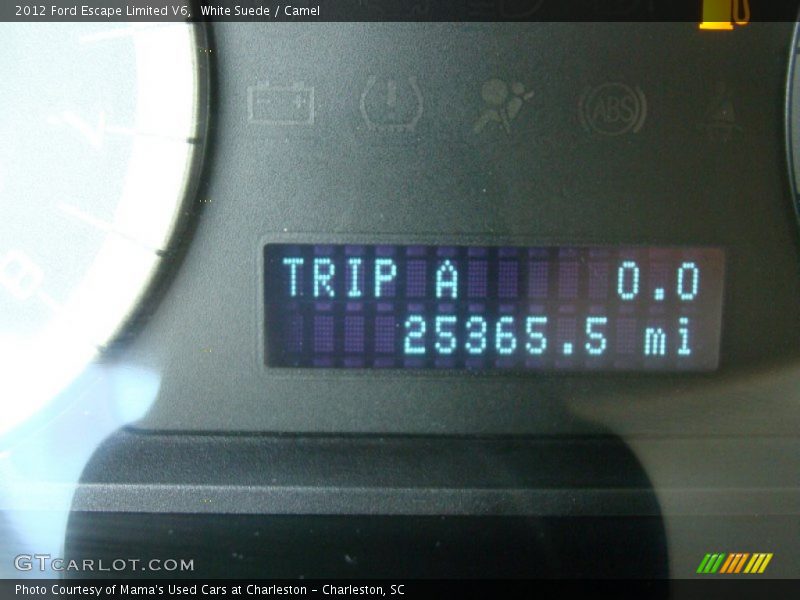 White Suede / Camel 2012 Ford Escape Limited V6