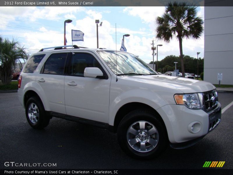 White Suede / Camel 2012 Ford Escape Limited V6
