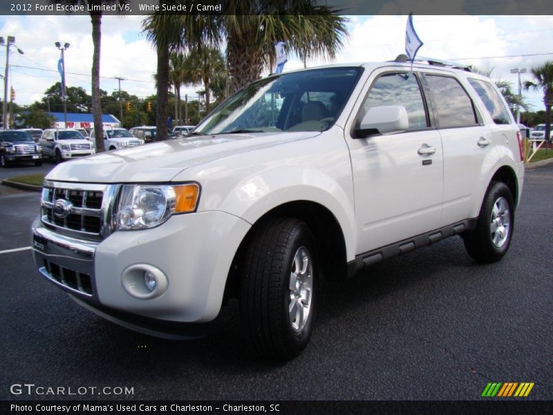 White Suede / Camel 2012 Ford Escape Limited V6