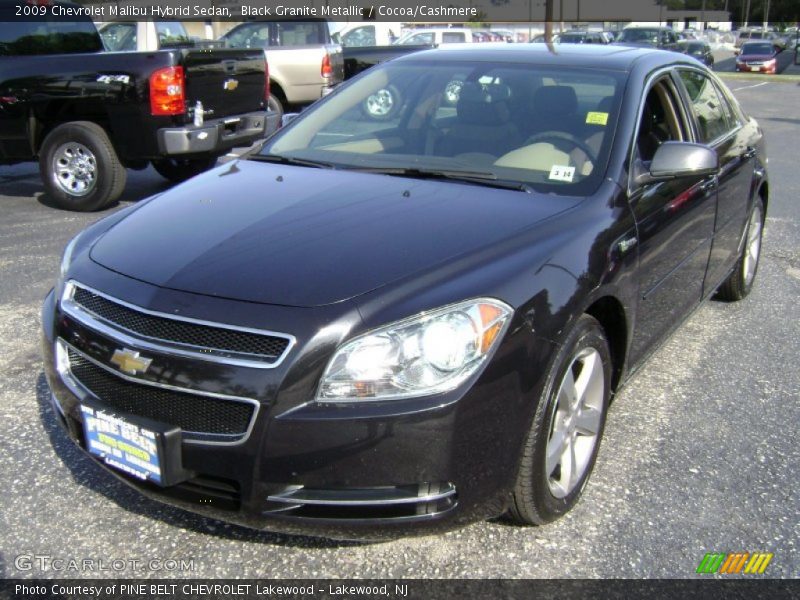Black Granite Metallic / Cocoa/Cashmere 2009 Chevrolet Malibu Hybrid Sedan