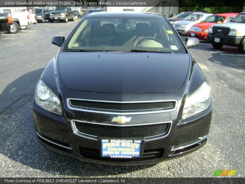 Black Granite Metallic / Cocoa/Cashmere 2009 Chevrolet Malibu Hybrid Sedan