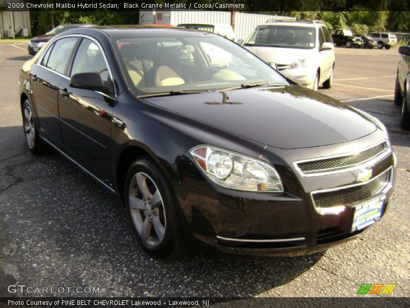 Black Granite Metallic / Cocoa/Cashmere 2009 Chevrolet Malibu Hybrid Sedan