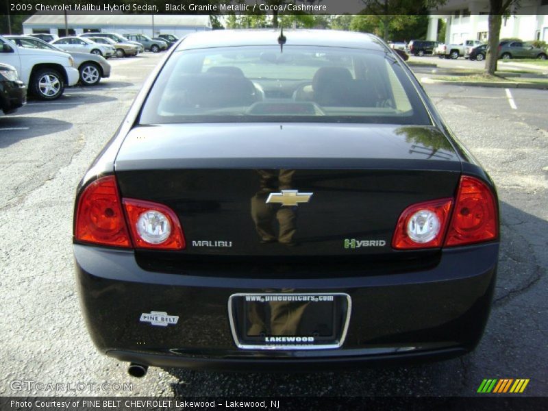 Black Granite Metallic / Cocoa/Cashmere 2009 Chevrolet Malibu Hybrid Sedan