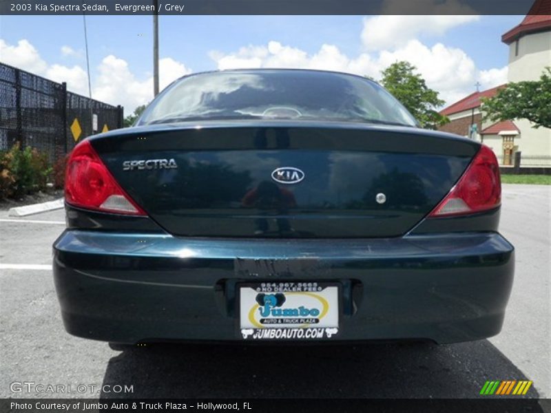 Evergreen / Grey 2003 Kia Spectra Sedan