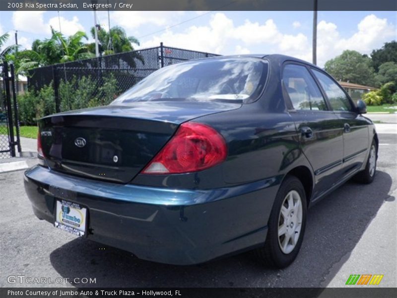 Evergreen / Grey 2003 Kia Spectra Sedan