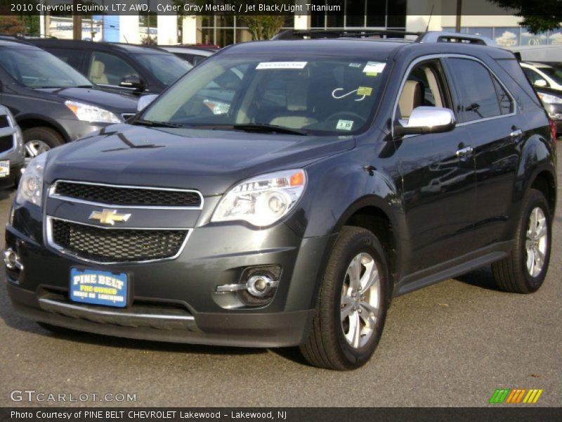 Cyber Gray Metallic / Jet Black/Light Titanium 2010 Chevrolet Equinox LTZ AWD