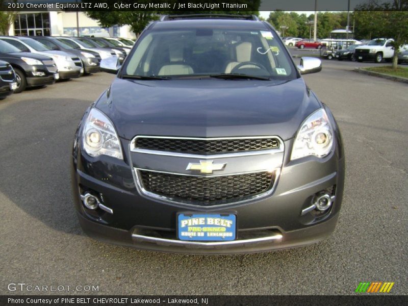Cyber Gray Metallic / Jet Black/Light Titanium 2010 Chevrolet Equinox LTZ AWD