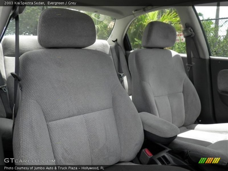 Evergreen / Grey 2003 Kia Spectra Sedan