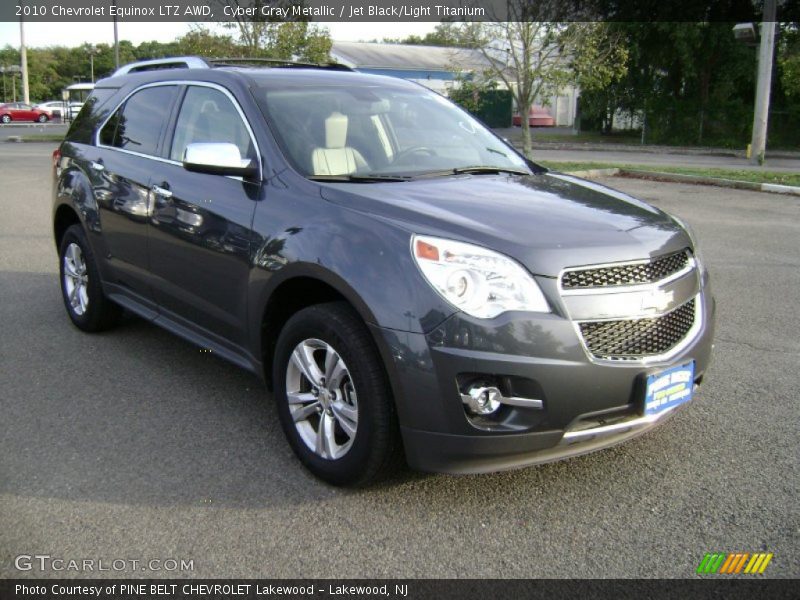 Cyber Gray Metallic / Jet Black/Light Titanium 2010 Chevrolet Equinox LTZ AWD