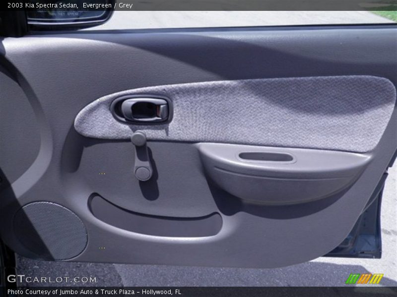 Evergreen / Grey 2003 Kia Spectra Sedan