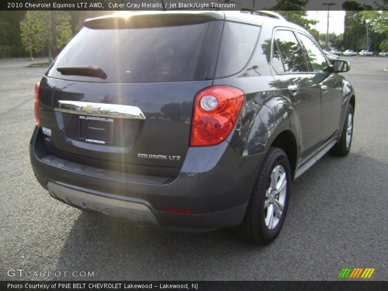 Cyber Gray Metallic / Jet Black/Light Titanium 2010 Chevrolet Equinox LTZ AWD
