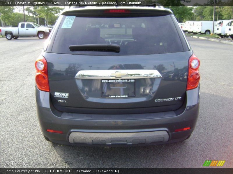 Cyber Gray Metallic / Jet Black/Light Titanium 2010 Chevrolet Equinox LTZ AWD