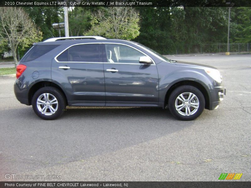 Cyber Gray Metallic / Jet Black/Light Titanium 2010 Chevrolet Equinox LTZ AWD