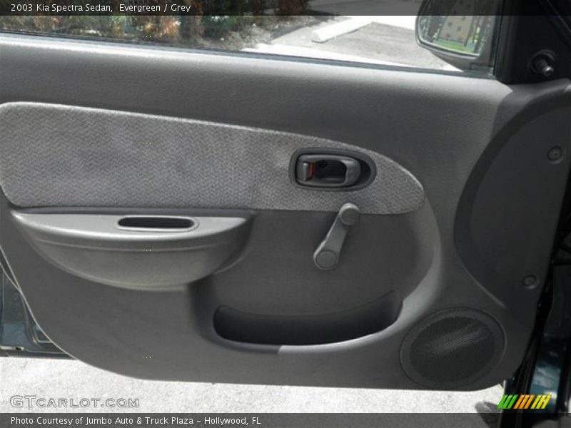 Evergreen / Grey 2003 Kia Spectra Sedan