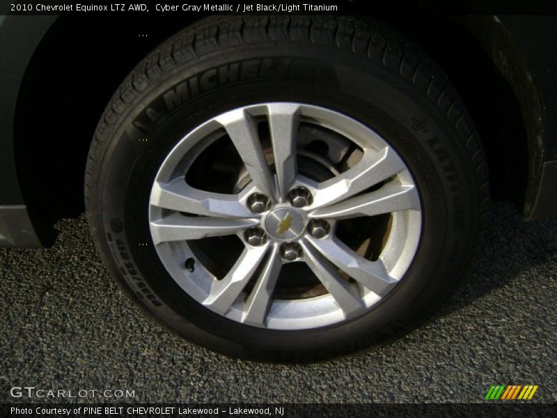Cyber Gray Metallic / Jet Black/Light Titanium 2010 Chevrolet Equinox LTZ AWD