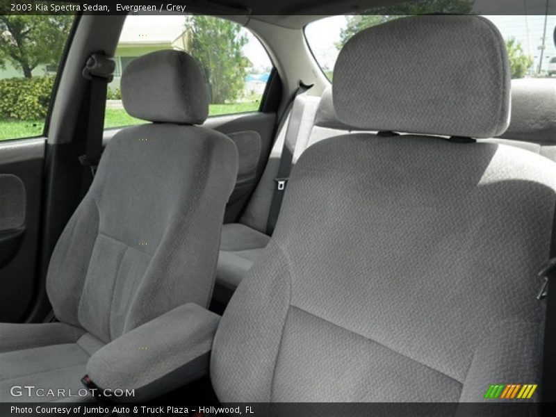 Evergreen / Grey 2003 Kia Spectra Sedan