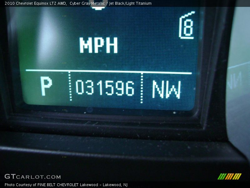 Cyber Gray Metallic / Jet Black/Light Titanium 2010 Chevrolet Equinox LTZ AWD