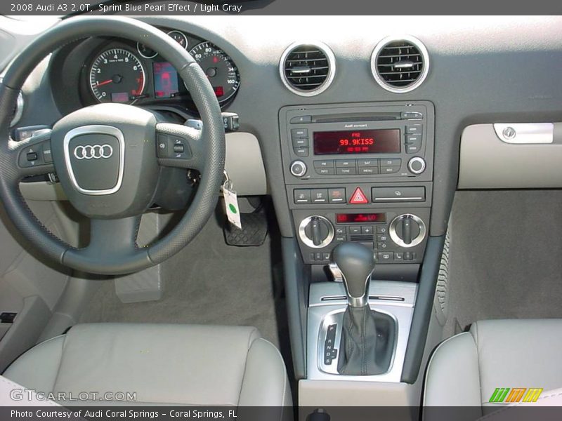 Sprint Blue Pearl Effect / Light Gray 2008 Audi A3 2.0T