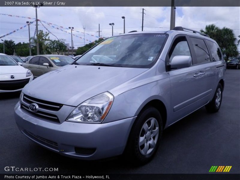 Silver / Gray 2007 Kia Sedona LX