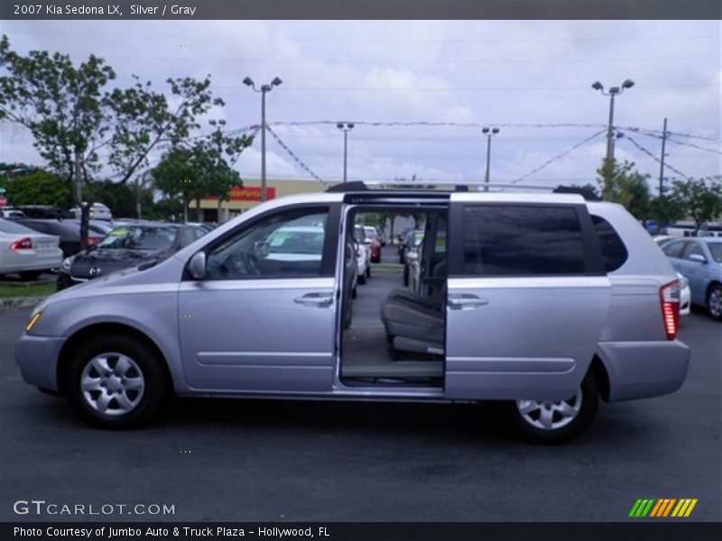 Silver / Gray 2007 Kia Sedona LX