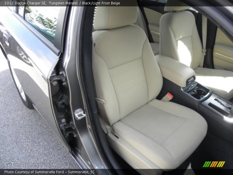 Tungsten Metallic / Black/Light Frost Beige 2012 Dodge Charger SE