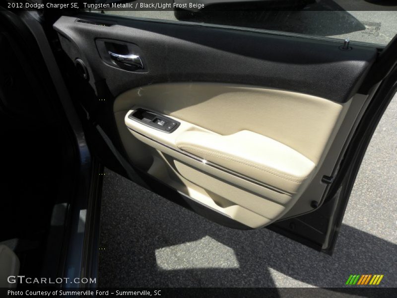 Tungsten Metallic / Black/Light Frost Beige 2012 Dodge Charger SE