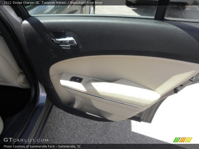 Tungsten Metallic / Black/Light Frost Beige 2012 Dodge Charger SE
