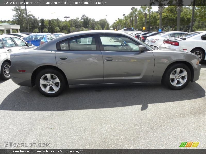 Tungsten Metallic / Black/Light Frost Beige 2012 Dodge Charger SE