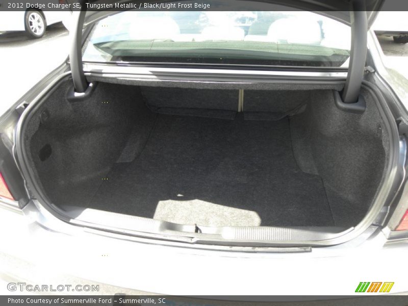 Tungsten Metallic / Black/Light Frost Beige 2012 Dodge Charger SE