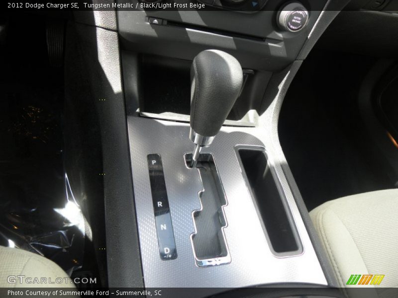 Tungsten Metallic / Black/Light Frost Beige 2012 Dodge Charger SE