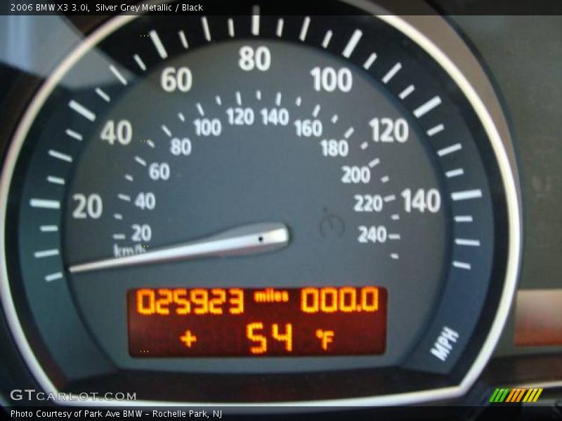 Silver Grey Metallic / Black 2006 BMW X3 3.0i
