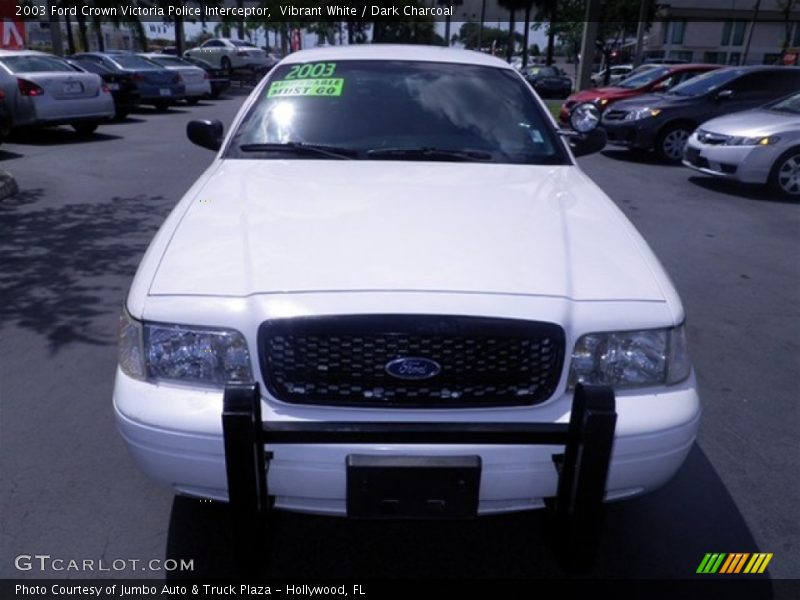 Vibrant White / Dark Charcoal 2003 Ford Crown Victoria Police Interceptor