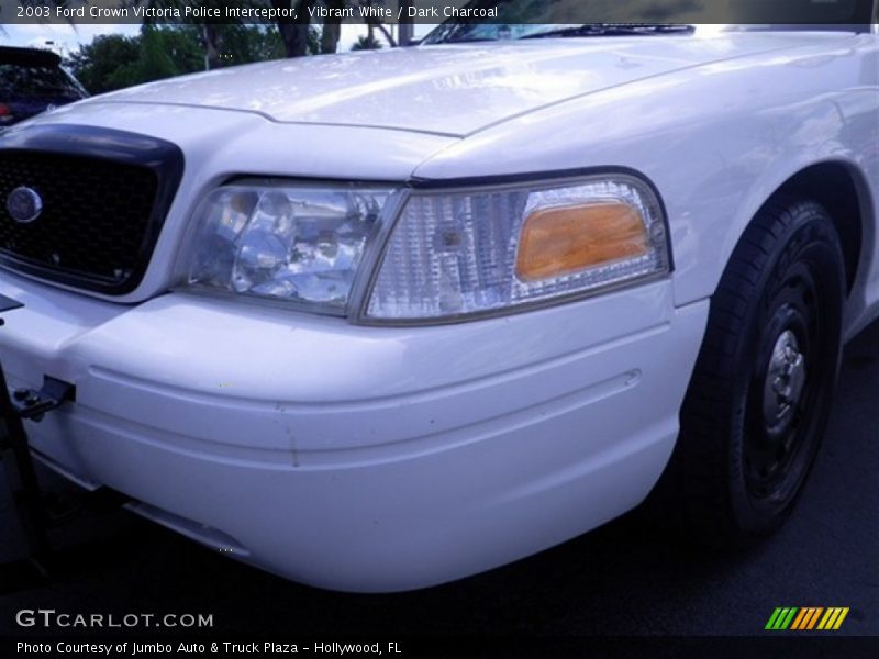 Vibrant White / Dark Charcoal 2003 Ford Crown Victoria Police Interceptor