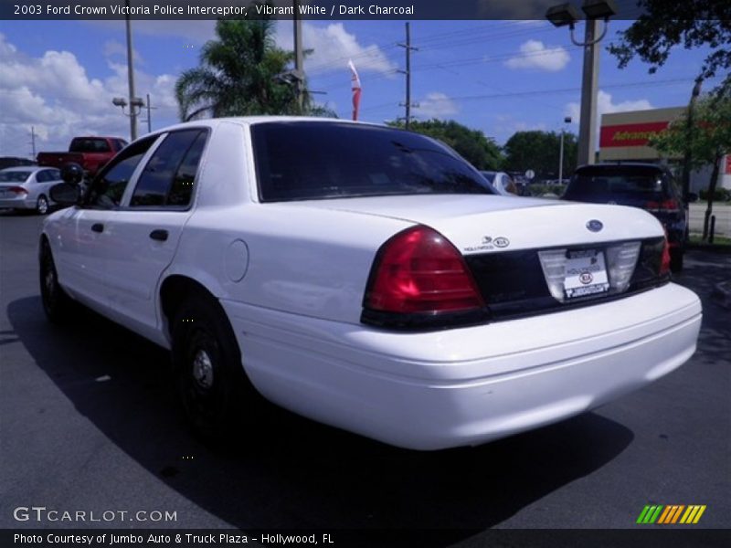 Vibrant White / Dark Charcoal 2003 Ford Crown Victoria Police Interceptor
