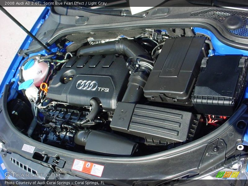 Sprint Blue Pearl Effect / Light Gray 2008 Audi A3 2.0T