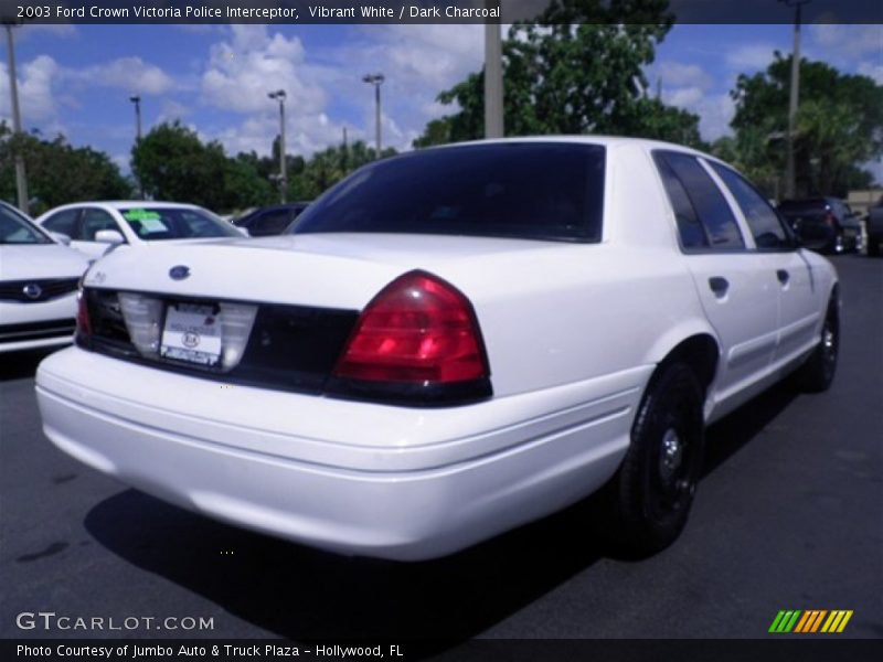Vibrant White / Dark Charcoal 2003 Ford Crown Victoria Police Interceptor