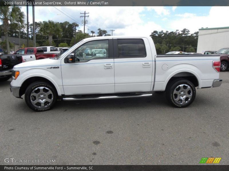 Oxford White / Camel/Tan 2009 Ford F150 Lariat SuperCrew