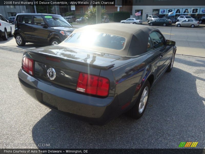 Alloy Metallic / Dark Charcoal 2008 Ford Mustang V6 Deluxe Convertible