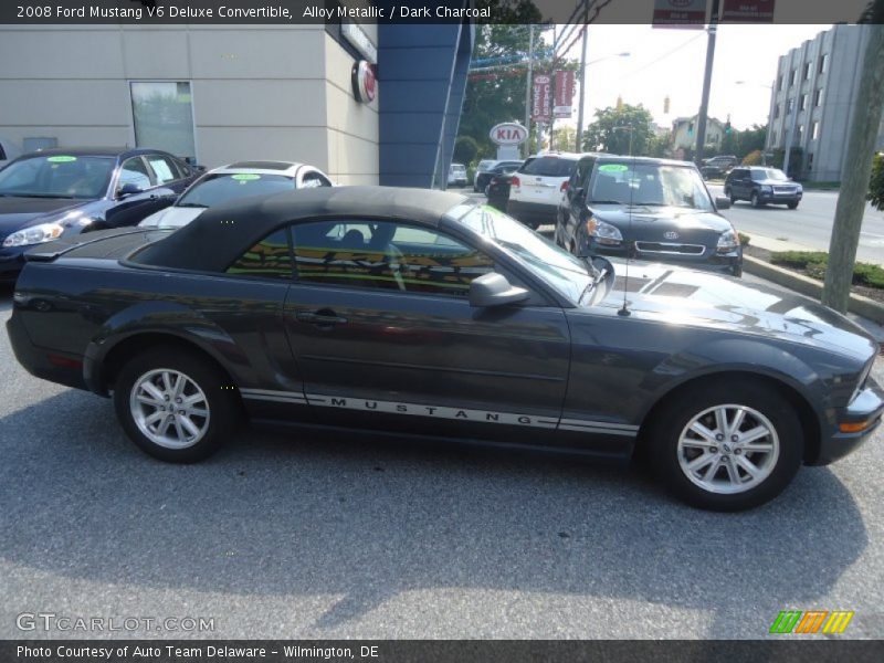 Alloy Metallic / Dark Charcoal 2008 Ford Mustang V6 Deluxe Convertible