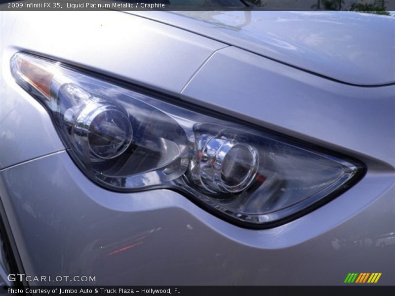 Liquid Platinum Metallic / Graphite 2009 Infiniti FX 35