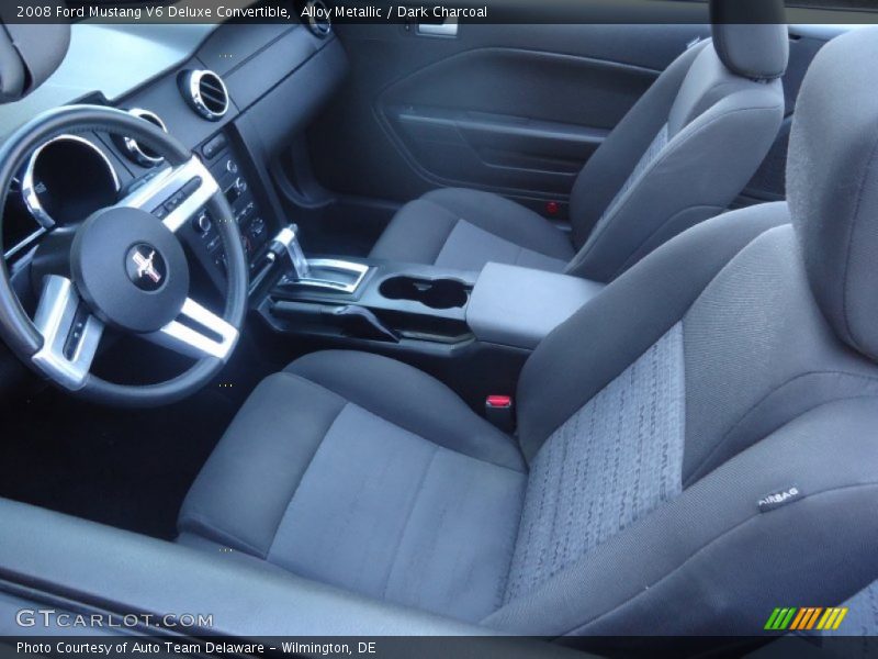 Alloy Metallic / Dark Charcoal 2008 Ford Mustang V6 Deluxe Convertible